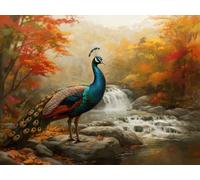 Pavo Real Diamond Painting, áRbol DIY Diamond Painting Adultos, 5D Manualidades Adultos, Dibujos con Diamantes Kits, DIY Punto de Cruz Cuadro Diamantes Kits, Verano Decoracion Hogar, 90x60cm Z-6299