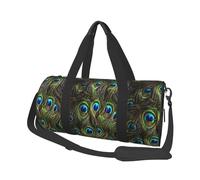 Pavo Real Fresco, Bolsa de Viaje de Gran Capacidad, Bolso Redondo, Bolsa de Viaje Deportiva, Bolsa de Mano, Bolsa de Fitness