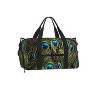 Pavo Real Fresco,Bolso Deportivo Bandolera de Mano, Bolsa de Deporte, Bolsa de Viaje de Gran Capacidad para Mujeres y Hombres.