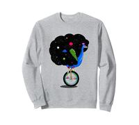 Pavo Real Montando un pájaro Ciclista Monociclo Sudadera