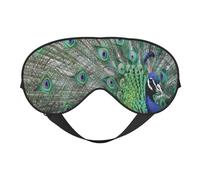 Pavo Real Mostrando Plumas Con Alas Abiertas, Cubreojos completos Antifaz bloqueador de luz Antifaz para dormir Antifaz suave con los ojos vendados Noche
