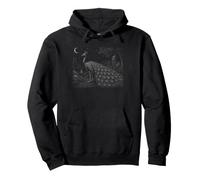 Pavo Real Naturaleza Amante Cielo Estrellado Vintage Wildlife Graphic Sudadera con Capucha