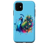 Pavo Real Pájaro Floral Botánico Arte Exótico Naturaleza A Carcasa para iPhone 11