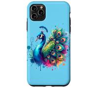 Pavo Real Pájaro Floral Botánico Arte Exótico Naturaleza A Carcasa para iPhone 11 Pro Max