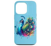 Pavo Real Pájaro Floral Botánico Arte Exótico Naturaleza A Carcasa para iPhone 13 Pro