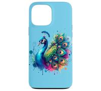 Pavo Real Pájaro Floral Botánico Arte Exótico Naturaleza A Carcasa para iPhone 13 Pro Max