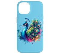 Pavo Real Pájaro Floral Botánico Arte Exótico Naturaleza A Carcasa para iPhone 14
