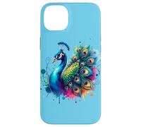 Pavo Real Pájaro Floral Botánico Arte Exótico Naturaleza A Carcasa para iPhone 14 Plus