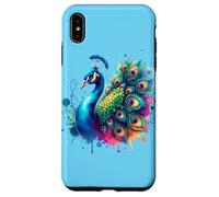 Pavo Real Pájaro Floral Botánico Arte Exótico Naturaleza A Carcasa para iPhone XS Max