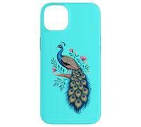 Pavo real, pájaro, floral, botánico, arte, exótico, naturaleza, diseño Carcasa para iPhone 14 Plus