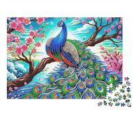 Pavo Real Puzzle 1000 Piezas - Hogar Y Ocio, Piezas Antideslizantes, Acabados Premium, Caja Regalo, 38x26cm/1000pcs