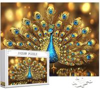 Pavo Real Puzzle 4000 Piezas Adultos, Puzzle Animal Patrón Diseño, Jigsaw Adultos, 5D DIY Artesanía Familia Actividades con Embalaje de Caja de Regalo, Home Room Wall Decor, Regalo 141x87cm, Model174