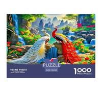 Pavo Real Puzzle De 1000 Piezas Adecuado para Adolescentes Difícil Pavo Real Actividades Familiares Juego De Desafío De Papel Hermoso Regalo 70x50cm/1000pcs