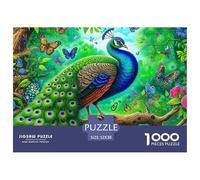 Pavo Real Puzzle De 1000 Piezas Puzzle Arte Puzzles para Adultos Y Niños Adultos Y Niños A Partir De 12 Año 52x38cm/1000pcs