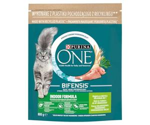 Pavo sin salida para gatos de grano entero PURINA ONE INDOOR 800g