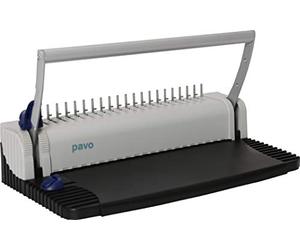 Pavo - Smartmaster 2 Máquina Encuadernadora de Canutillo con Accesorios, Capacidad 150 Hojas, Perforación 8 Hojas, Incluye Cubiertas y Canutillos, Gris/Negro - 8030903