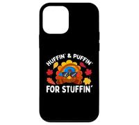 Pavo Trot Acción de Gracias Run Huffin y Puffin para Stuffin Carcasa para iPhone 12 Mini