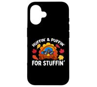 Pavo Trot Acción de Gracias Run Huffin y Puffin para Stuffin Carcasa para iPhone 16