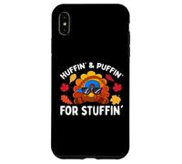 Pavo Trot Acción de Gracias Run Huffin y Puffin para Stuffin Carcasa para iPhone XS MAX