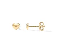 PAVOI 14 K chapado en oro diseño de Mini Bar, corazón y estrella Stud Pendientes