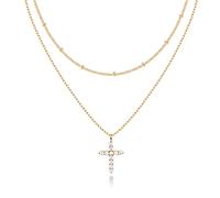 PAVOI Joyas de Oro 14K Acero Inoxidable | Diseño Minimalista Pendientes Colgantes | Butifarra, Corazón, Cerradura, Ojo del Mal, Moneda, Rayo, Circulo, Cruz