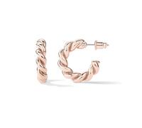 PAVOI Pendientes de aro redondos chapados en oro de 14 quilates, 16 MM, Plata de ley, Sin piedra preciosa