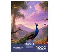pavón 1000 Piezas Adultos Puzzle Clásicos Regalo Animal DecoracióN Familiar Creativo Regalo 70x50cm/1000pcs