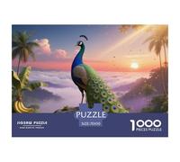 pavón 1000 Piezas Adultos Puzzle Niños Regalo Animal DecoracióN Familiar Entretenimiento Adultos 70x50cm/1000pcs