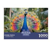 pavón 1000 Piezas Adultos Puzzle Niños Regalo Animal DecoracióN Familiar Juego Desafiante 38x26cm/1000pcs