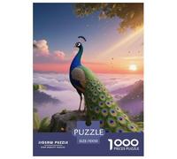 pavón 1000 Piezas Adultos Puzzle Niños Regalo Animal DecoracióN Familiar Juego Desafiante 70x50cm/1000pcs