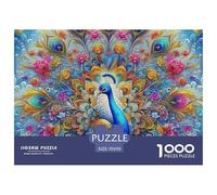 pavón 1000 Piezas Puzzle Niños Regalo Animal DecoracióN Familiar Creativo Regalo 70x50cm/1000pcs