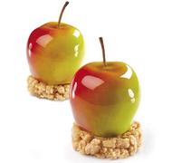 Pavoni Cesta de los chefs - Molde de cocina de silicona «Tutti Frutti» - Manzana - 20 huellas