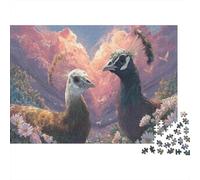 Pavos Valle del Amor Puzzle de 1000 Piezas Puzzle para Toda la Familia Papel Puzzle para Adultos Relajación Decoración 52x38cm/1000pcs