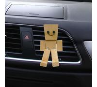 Pavsicgn 2025 New Shaking Wooden Man Figurine, Handmade Shaking Feet Wooden Doll, Funny Interior Car Ornaments, Wood Desktop Decor, Magnetic Decorations For Car Dashboard