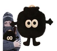 Pavsicgn Bolsa de agua caliente | Bolsas de agua caliente para la cama - Dibujos animados lindos de PVC de 350 ml con cubierta de briquetas de carbón: para regalos de, compresas frías y calientes,