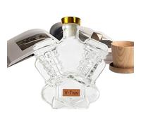 Pavsicgn Botellas De Whisky Vacías - Decantador Decorativo para Licores - Forma de Motor de Moto Decorativo Contenedor de Alcohol para Exposición en Vitrinas Estantes Hogar Eventos Bartenders