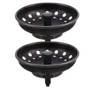 Pavsicgn Cesto Colador para Fregadero De Cocina - 2 Piezas Tapón Colador De Drenaje con 32 Agujeros,Tapón Antiatascos para Fregadero | para Cocina Baño Ducha Lavandería Restaurante Comedor y Hogar