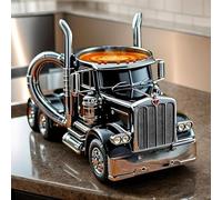 Pavsicgn semi truck coffee mug, handcrafted truck coffee mug, Funny truck mugs coffee mugs for men, Traveling Coffee Cups Ice Milk Cups for Tea, Juice, Milk, Latte, Hot Chocolate