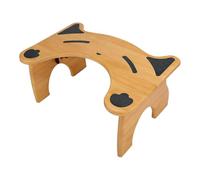 Pavsicgn Taburete de Baño,Banqueta Antideslizante para Ponerse en Cuclillas - Taburete De Madera Portátil para Inodoro con Altura De 18 Cm - para Niños Y Personas Mayores, Uso En Ducha Y Baño