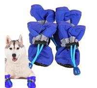 Pavsicgn Zapatos para Perros pequeños - 4 Botas de Lluvia para Perro, Zapatos para Perro,Protector Suave para Patas de, Botas para Perros Transpirables con cordón Ajustable para Gatos y