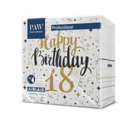 PAW - 50 Servilletas de Airlaid Efecto Tela (40x40 cm) | Servilletas Desechables y Absorbentes | Ideales para Bodas, Fiestas y Comuniones | Decoración de Mesa - Cumpleaños Oro 18