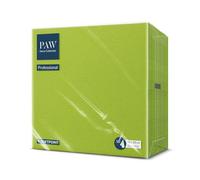 PAW - 50 Servilletas Soft Point (38x38 cm) | Servilletas para Hosteleria y Restauracion | Suaves como Tela, Resistentes para Todo el Servicio | Fabricadas en Europa | Color Monocolor Verde Anís