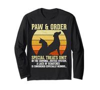 Paw and Order Special Feline Unit Pets Training Animal Lover Manga Larga