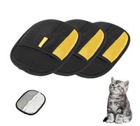 Paw Beam Pet Fur Remover,Electrostatic Pet Hair Remover Glove, Reusable Magic Brush Pet Hair Remover, Pet Hair Removal Glove For Cats & Dogs (Black,3 pc)