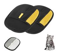 Paw Beam Pet Fur Remover,Electrostatic Pet Hair Remover Glove, Reusable Magic Brush Pet Hair Remover, Pet Hair Removal Glove For Cats & Dogs (Black,2 pc)