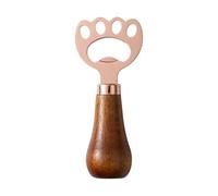 Paw Bottle Opener, Can Punch Wine Opener, Wooden Kitchen Tool, Household Bottle Opener in Cat Paw Shape for Men and Adults Wooden and Stainless Steel 4.13x1.77 Inches