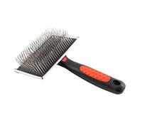 Paw Brothers - Cepillo plano extra largo para perros, grado profesional, elimina el pelo suelto y los enredos, más que los enredos, elimina la capa inferior, cepillo de aseo para perros, mango