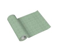 Paw - Camino de Mesa de Papel Airlaid (40 x 2400 cm) I Precortado Cada 120 cm I Decoración de Mesa I Camino de Mesa Moderno I Efecto Tela I Color: Linen Structure Green