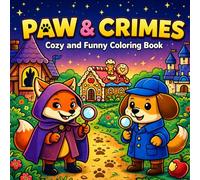 Paw & Crimes: Cozy and Funny Coloring Book for Kids and Adults, Teens