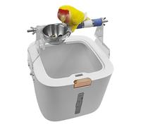 Paw Grinding Station Feeding Cup - Claw Maintenance Training Stand Paw | Quickly assemblee Perch Birds | Fixed Point Defecation Game Stand for Parrot Lovebirds